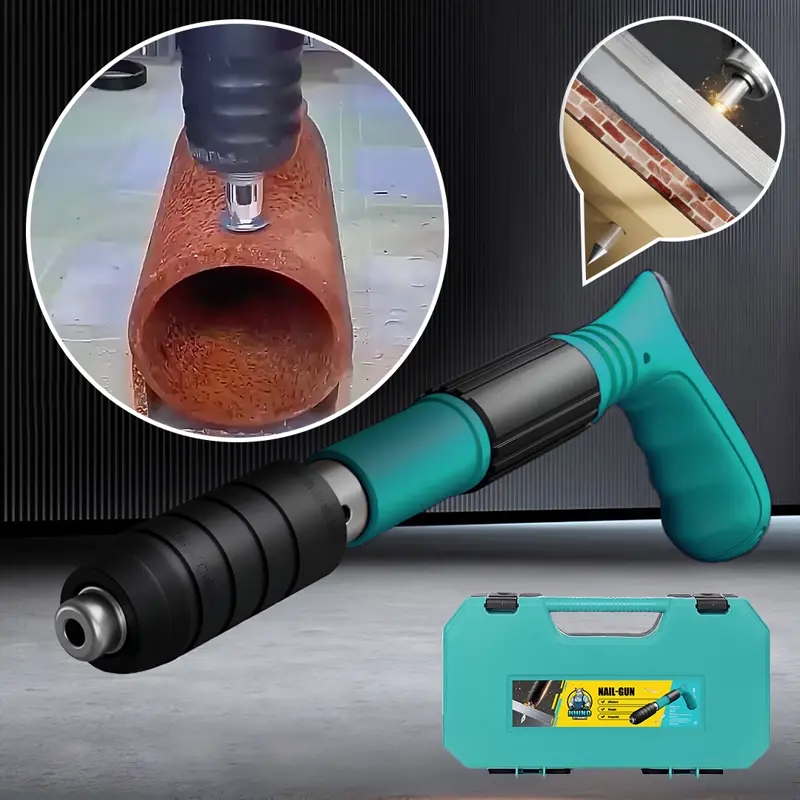 RHINOFIX Rivetslammer PRO – Εργαλείο καρφώματος με ελατήριο για σκυρόδεμα & χάλυβα + ΔΩΡΕΑΝ θήκη και 50 καρφιά