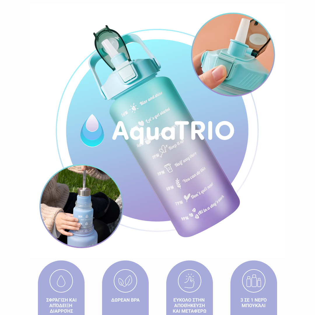 AquaTrio™ 3 σε 1 Μπουκάλι Νερού - Image 5