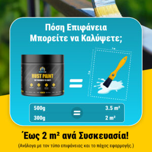 Alternative view of RHINOFIX™ Rust Paint – Βερνίκι κατά της σκουριάς και αντιδιαβρωτικό - 500ml