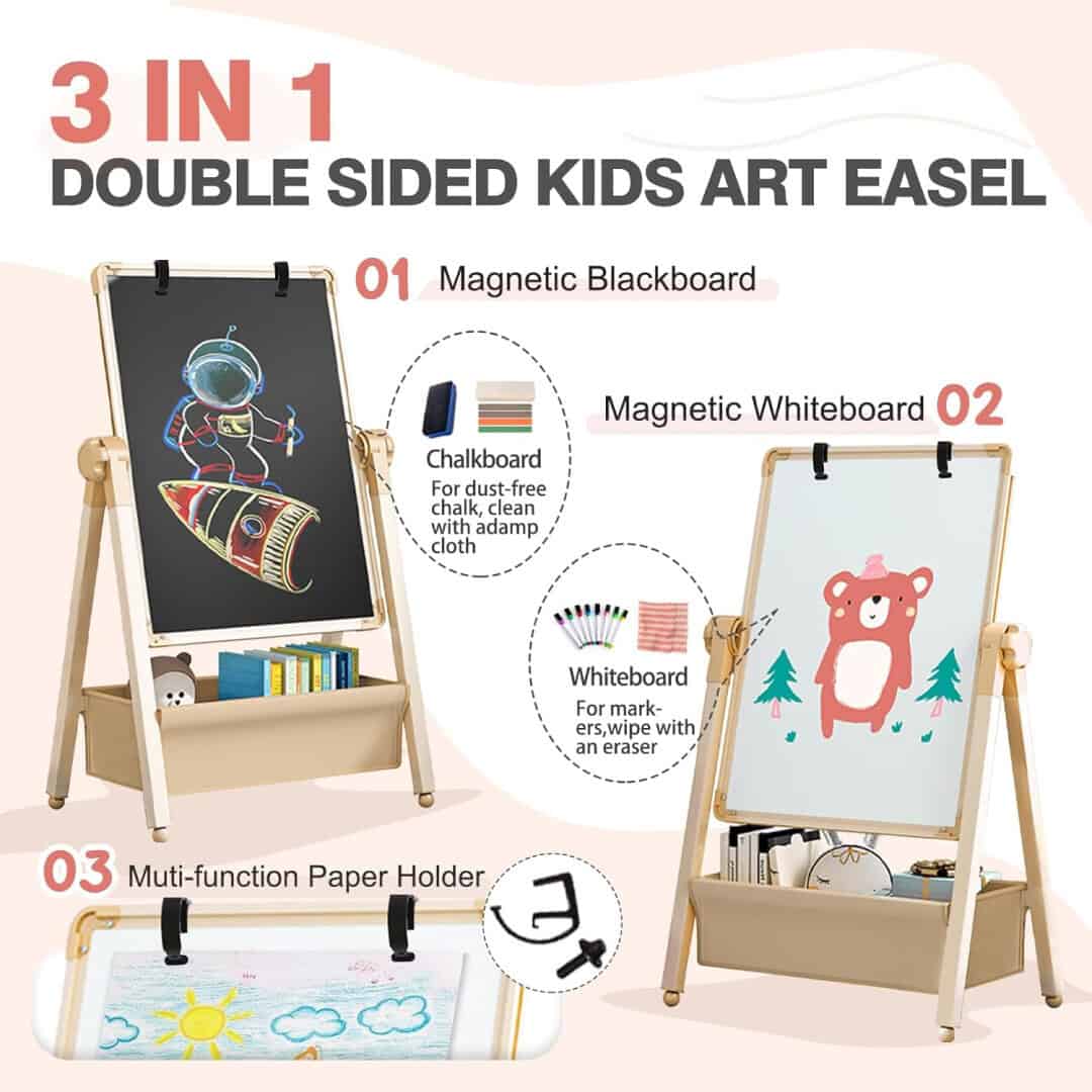 ArtBoard™ – Ρυθμιζόμενο Καλλιτεχνικό Καβαλέτο για Παιδιά - Image 5